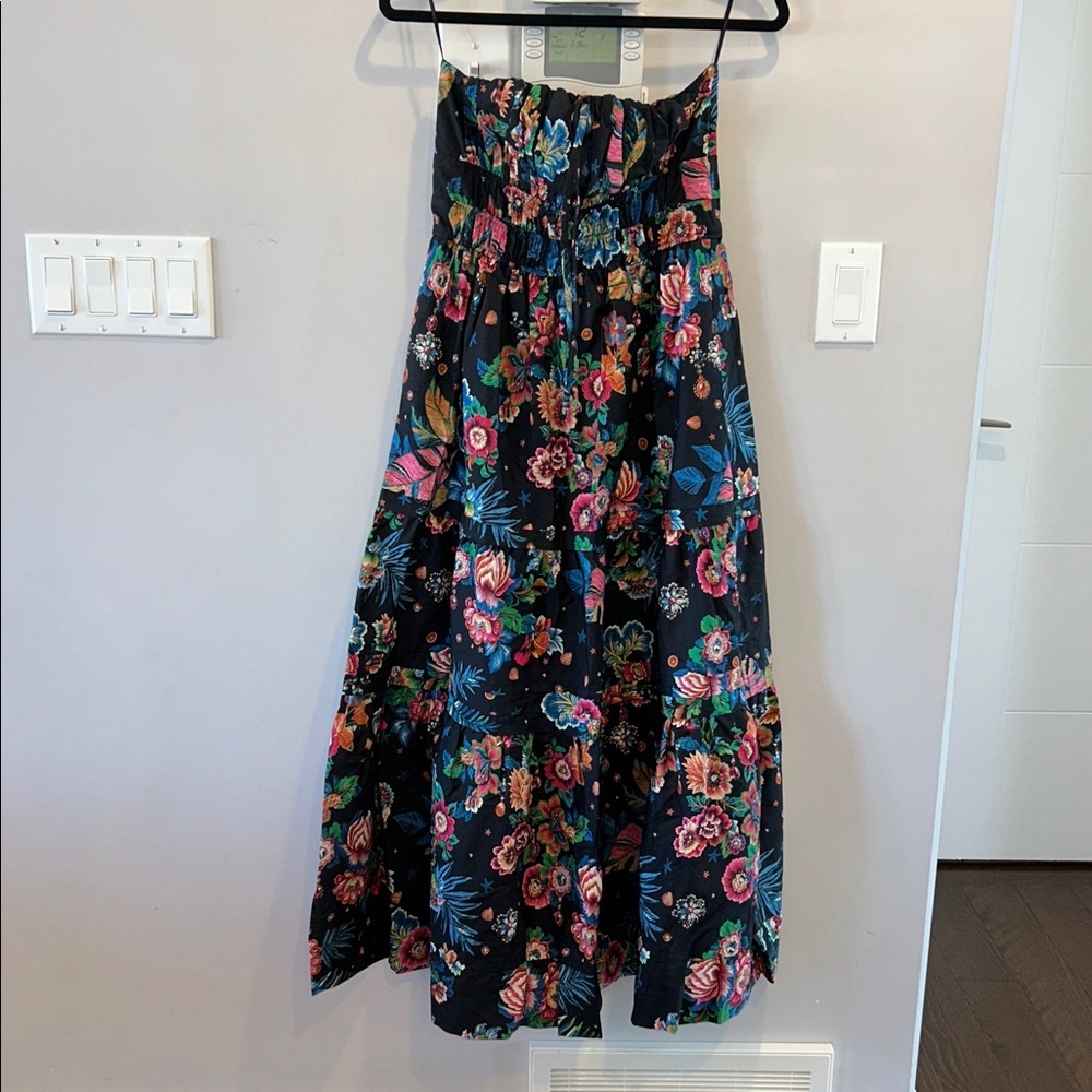 Anthropologie The Somerset Strapless Floral Maxi Dress NWT - Picture 4 of 6